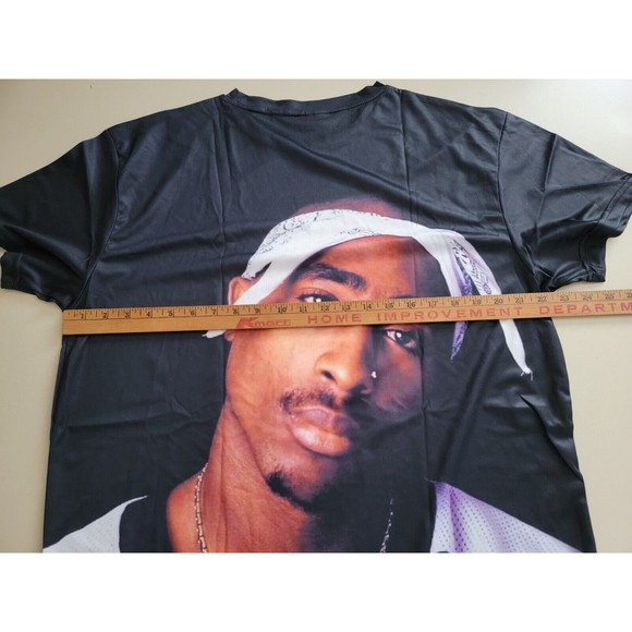 AOP 2Pac Tupac Bay Club T-shirt DeadStock Men’s Size 2XL *Tagged 3XL Jersey Knit - Picture 5 of 5